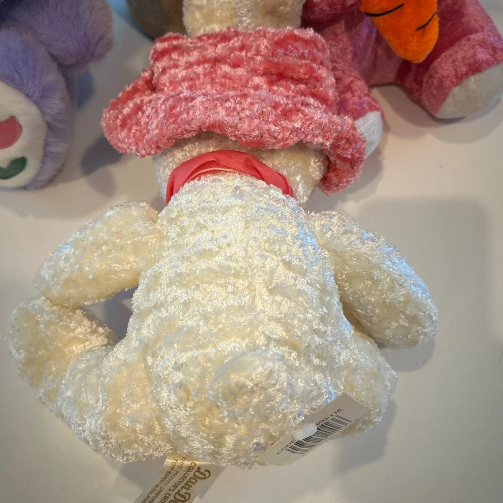 ADORABLE PLUSH BUNNY TRIO - TWO NEW WITH TAGS